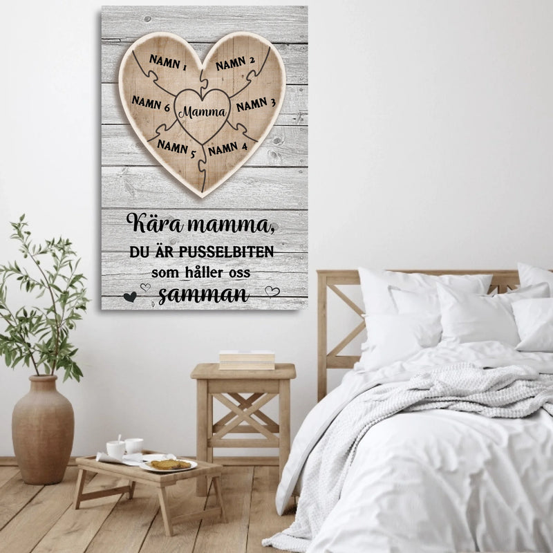 Pusselbit - Personlig canvas