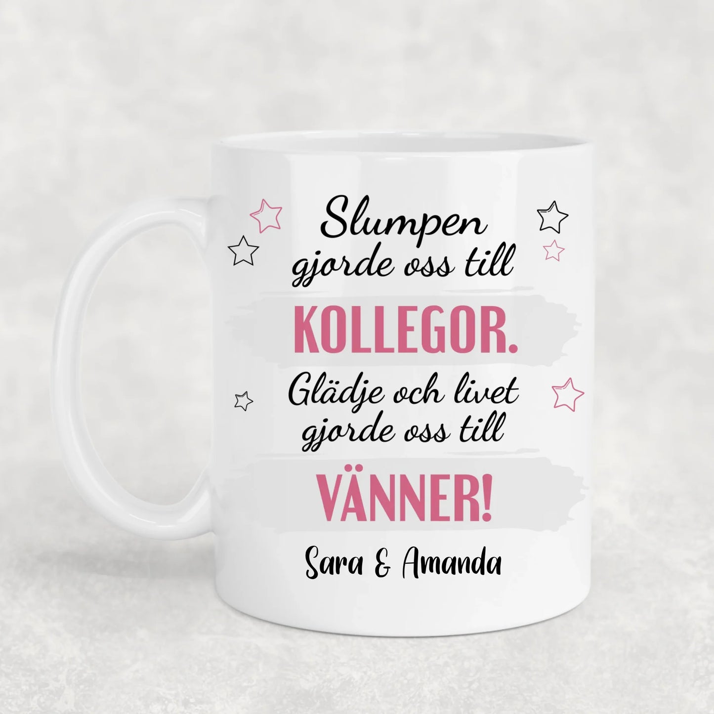 Från kollega till vän - Personlig mugg