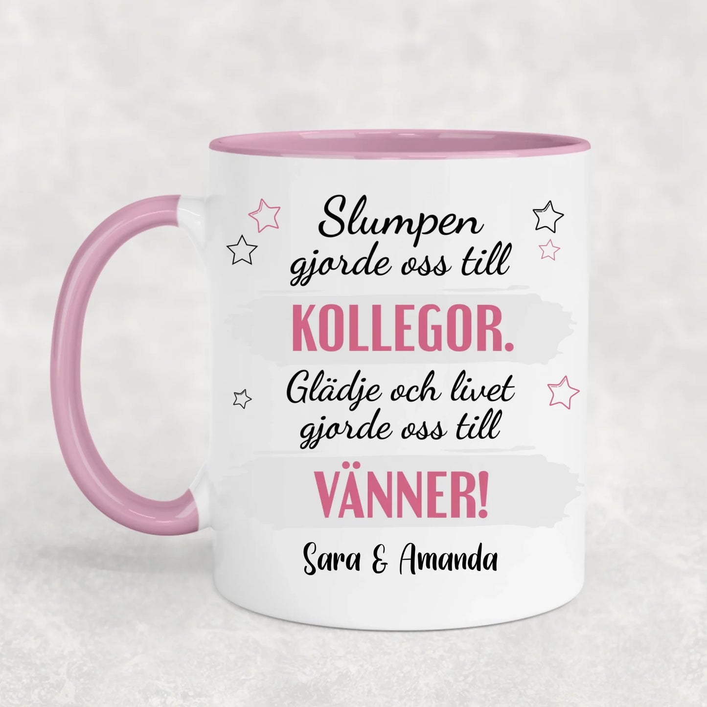 Från kollega till vän - Personlig mugg