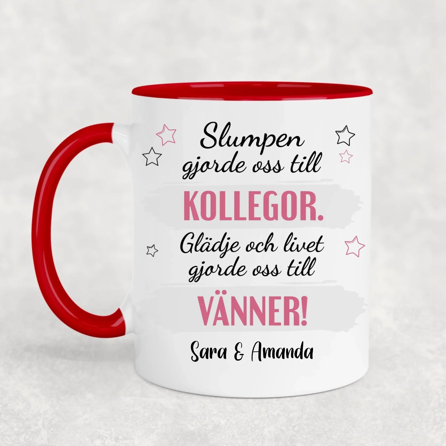 Från kollega till vän - Personlig mugg