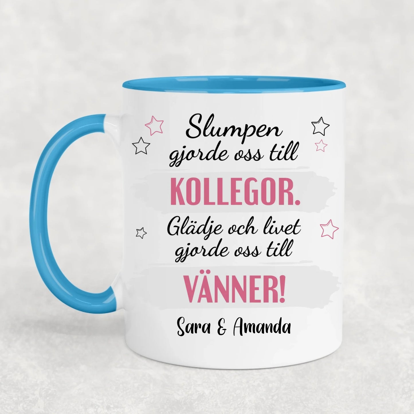 Från kollega till vän - Personlig mugg