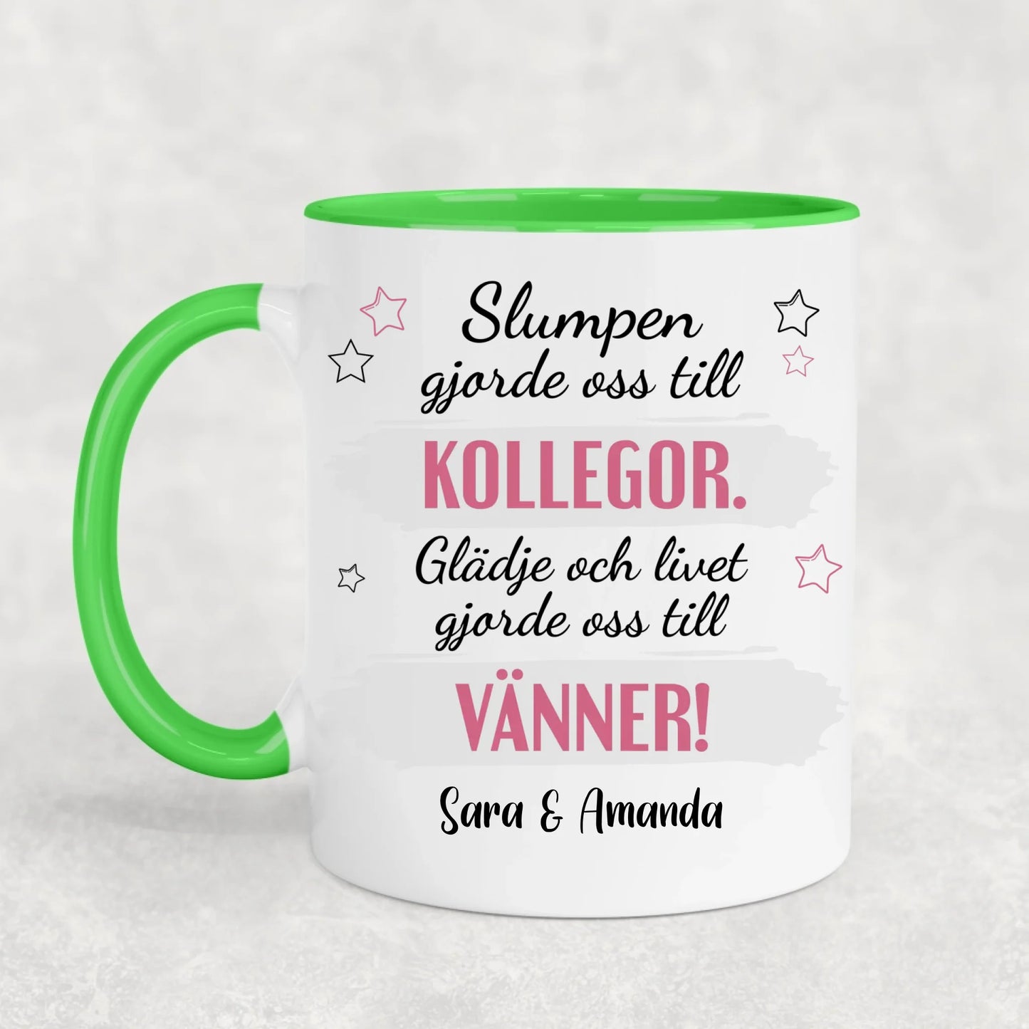 Från kollega till vän - Personlig mugg